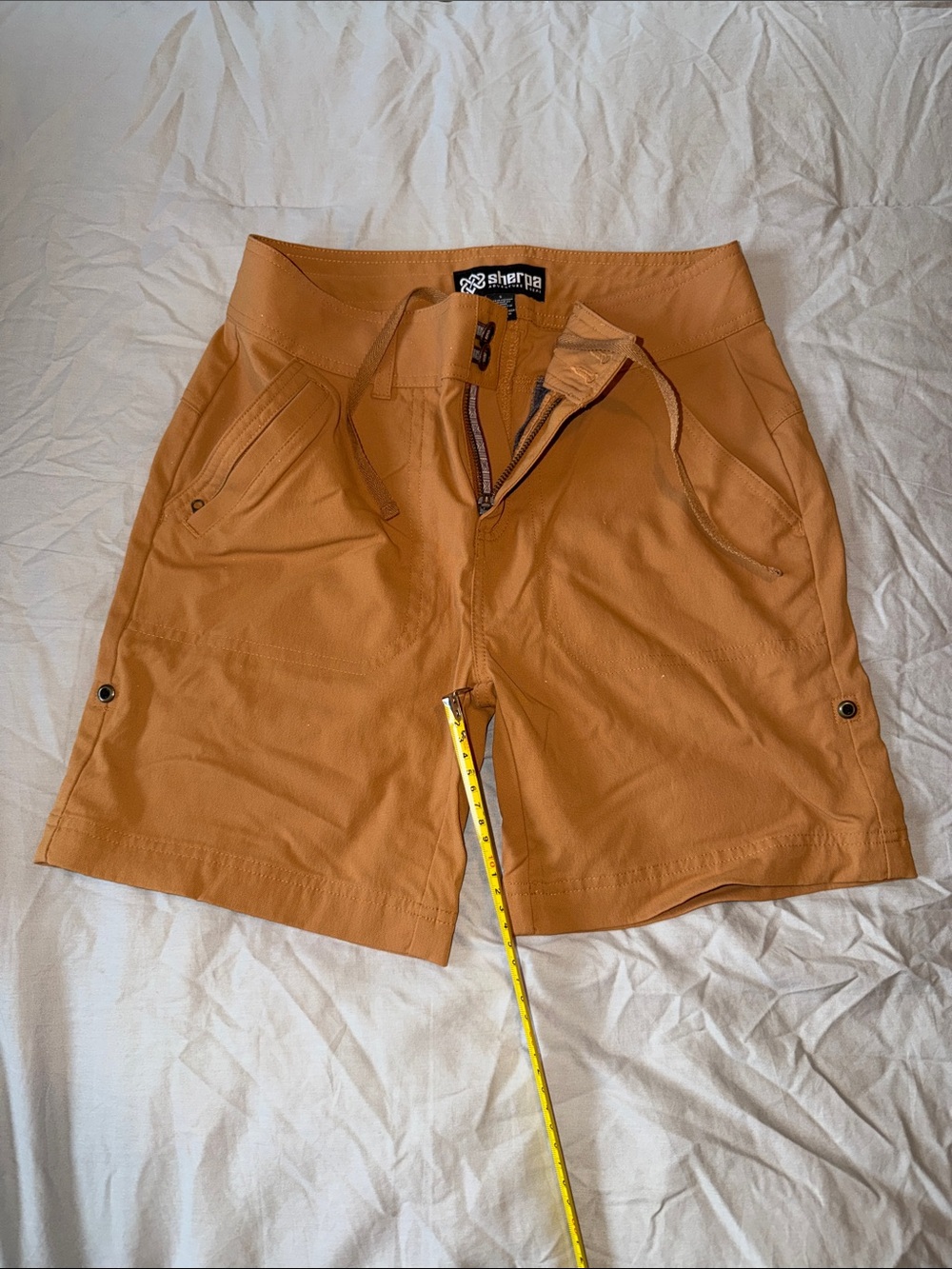 Women's Rust Orange tan/yellow Shorts